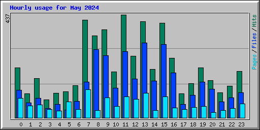 Hourly usage for May 2024